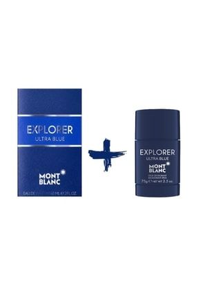 Mont Blanc Explorer Ultra Blue Edp Erkek Parfüm 60 Ml+ Stick Deodorant Erkek 75gr MBEUB2S