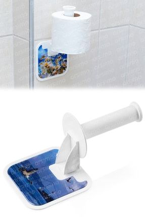 Yapışkanlı Pratik Tuvalet Kağıtlığı | Manzara Görselli Pratik Yapıştırmalı Tuvalet Kağıdı Tutucu ARS-PB-507