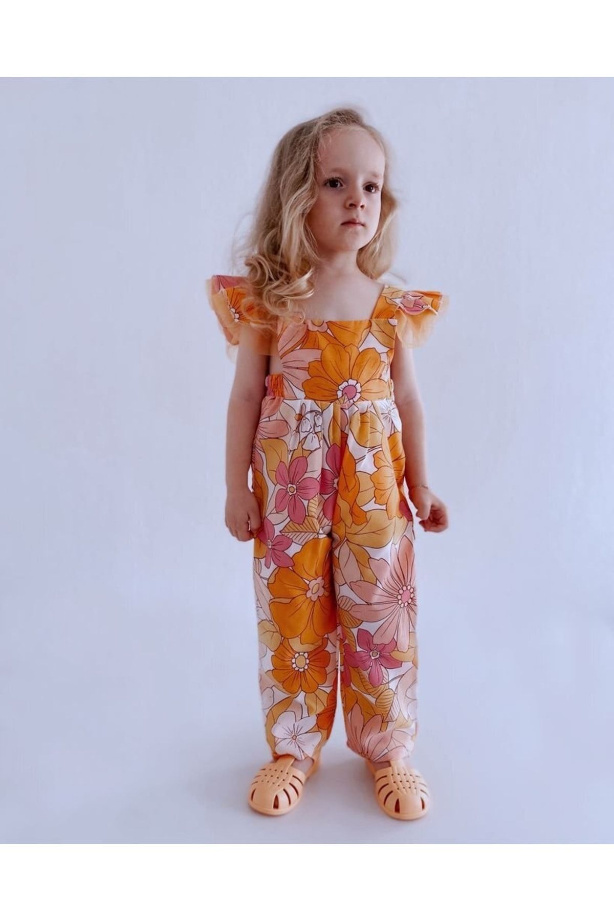 Orange discount jumpsuit girls