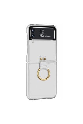 Samsung Galaxy Z Flip 3 Uyumlu Ring Loft Clear Şeffaf SKU: 344623
