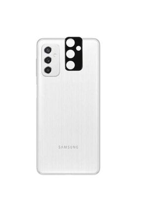 Samsung Galaxy M52 Kamera Lens Camı Kırılmaz 3d Zırh Koruyucu Kaplama Siyah SKU: 204502