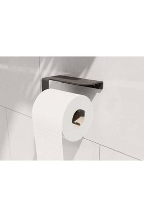 Metal Raflı Tuvalet Kağıtlığı, Siyah Tuvalet Kağıdı Askısı, Raflı Wc Kağıtlığı DB-AK0099