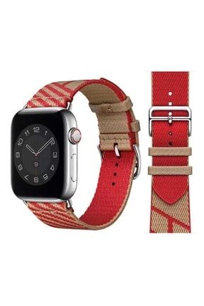 Apple Watch 3 42mm Renkli Özgün Tasarım Şık Hasır Kordon SKU: 406875
