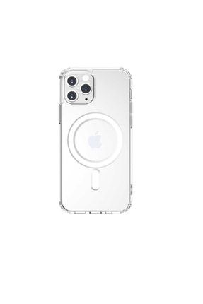 Apple Iphone 11 Pro Ile Uyumlu Kılıf Wireless Destekli Hibrit Silikon Şeffaf+wireless Şarj Aleti SKU: 381137
