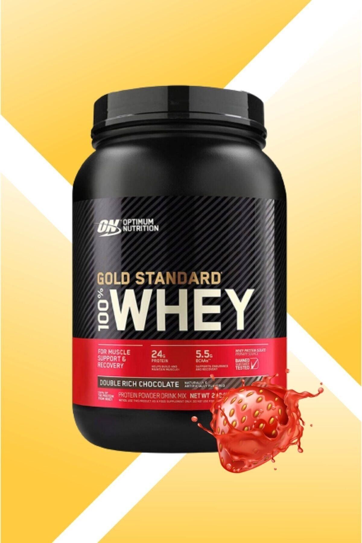 Optimum Nutrition Gold Standard Whey Protein 908 gr Çilek Aromalı