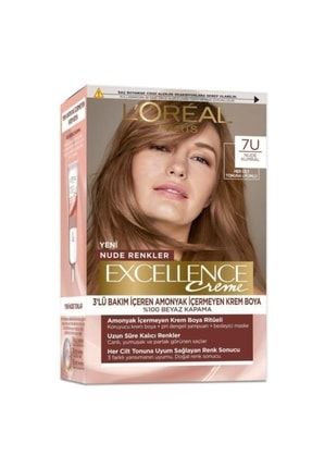 Loreal Excellence Nude Renkler 7u Nude Kumral 3600523998838