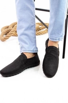 Bağcıksız Rahat Taban Erkek Ayakkabı Siyah C4-S0001-00000