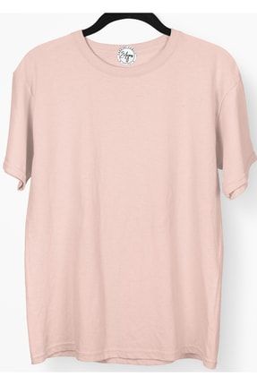 Gül Kurusu Renk Oversize Basic T-shirt Unisex gulkurusu