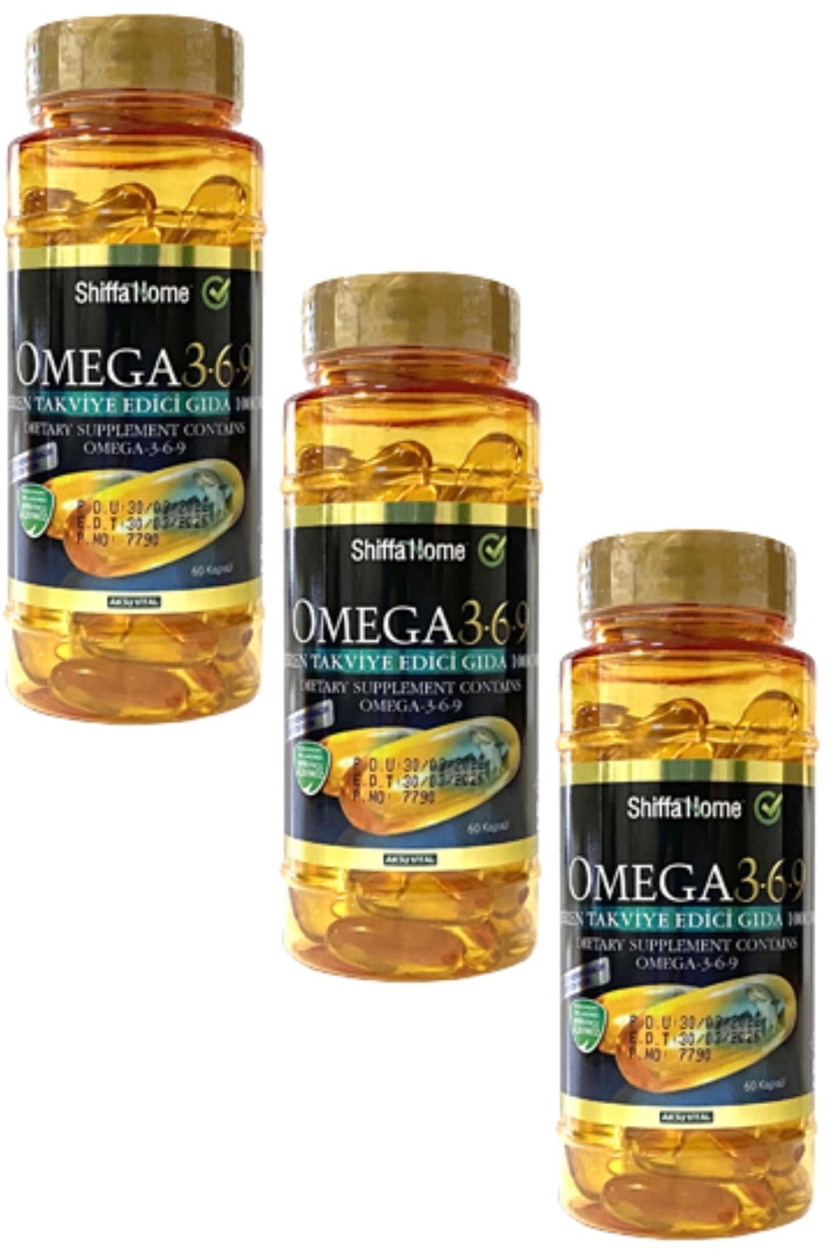 Shiffa Home Omega 3-6-9 Balık Yağı Trigliserit Form 1000mg 60 Softgel X 3 Adet