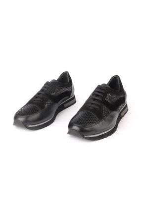 Siyah - El Yapımı Hakiki Deri Erkek Ayakkabı MK-17-E0414