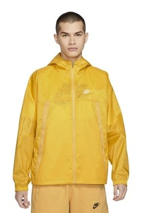 Sportswear Revival Woven Loose Fit Full-zip Hoodie Bol Kesim Sarı Ceket DC6977-761 FS