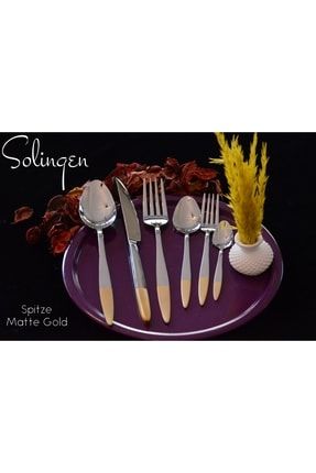 Solingen 42 Parça Sap Ucu Mat 24 K Gold 0025