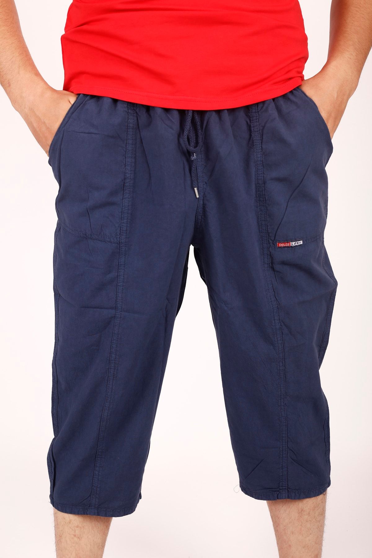 Plus size navy blue bermuda shorts outlet