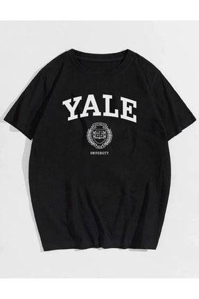 Unisex Yale Baskılı Oversize T-shirt AYM246870