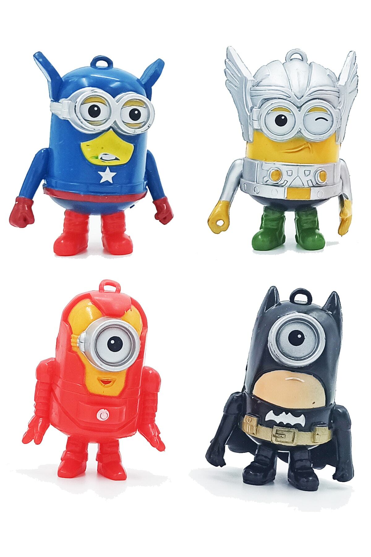 PopŞeker-Minion Set 8-Piece Toy Avengers Super Heroes Minion Set 3