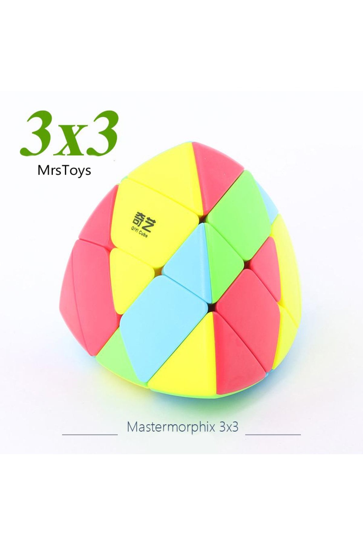 MRSTOYS-Qiyi Mastermorphix Pyramid Cube 3x3 Cube Oil Gift Intelligence Cube Patience Cube Intellect Cube 6