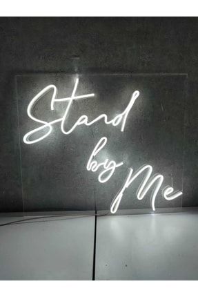 Stand By Me Neon Yazı Tabela Dekoratif Işık Organizasyon Arka Plan Aydınlatma Neon stand