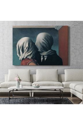 Rene Magritte The Lovers Tablosu ( Üç Parça ) 5161