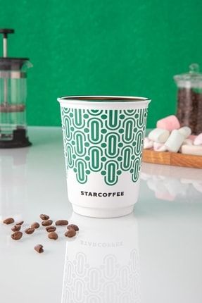 Starcoffee Cappucino, Filtre Kahve, Çay, Nescafe Fincan, 310 Ml. Kulpsuz Kupa TSK-103