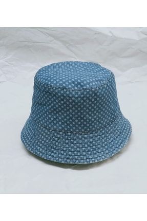 Balıkçı Şapkası, Çocuk, Hakiki Kot Denim Taşlanmış BLK-0007