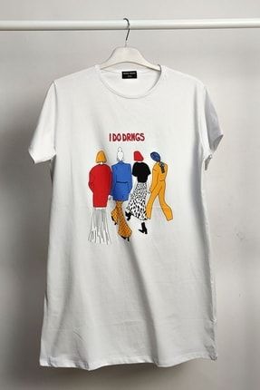 21y1646 - Beyaz - Kısa Kollu Drngs Tshirt