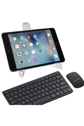 Ipad 3.nesil Pro 11 2021 Bluetooth Klavye (tr Sticker) + Bluetooth Mouse + Tablet Standı -al2764 9910712024193