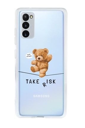 Samsung S20 Fe Take Risk Premium Şeffaf Silikon Kılıf SamsungS20FEtakerisk
