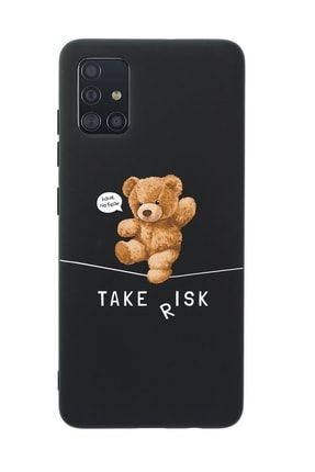 Samsung A51 Take Risk Premium Silikonlu Telefon Kılıfı samsa51syhtakerisk