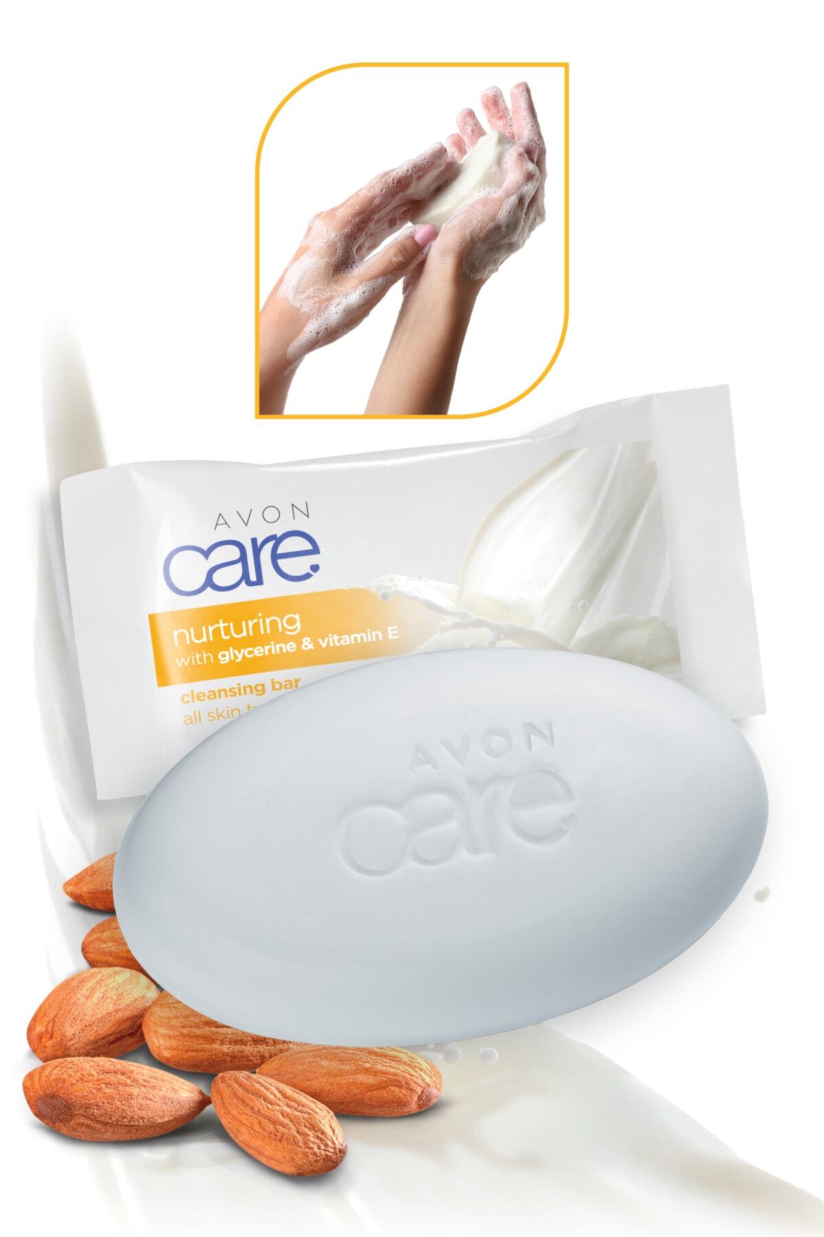 AVON-Care Cleansing Soap Containing Glycerin and Vitamin E - 90gr 4