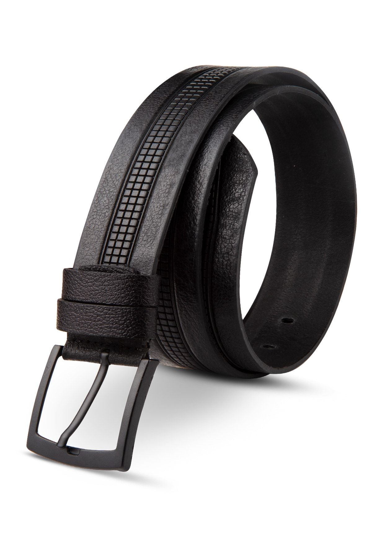 Goay-Sport 3.5 Cm Men's Black Leather Belt (7027) 2