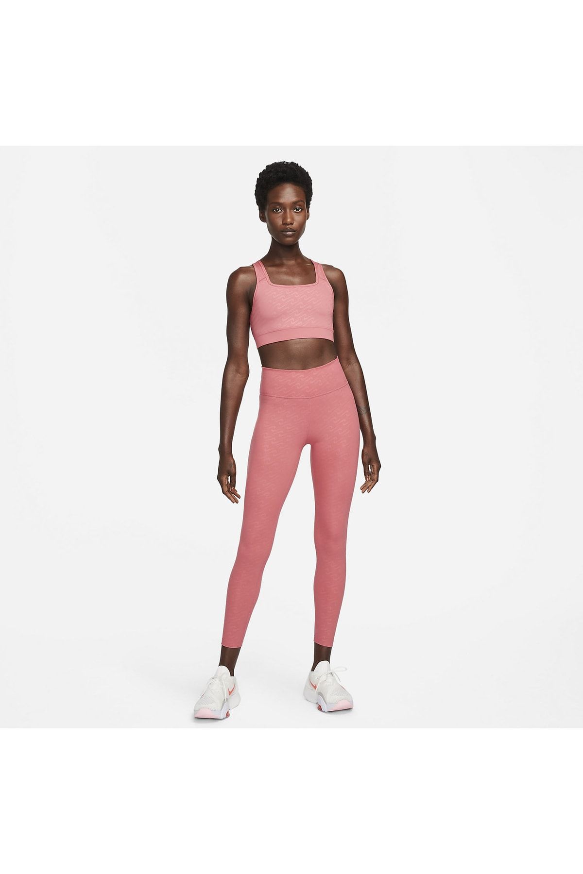 Nike Plus Size 2X Sports Bra Womens Swoosh Icon Clash Pink Dri-FIT