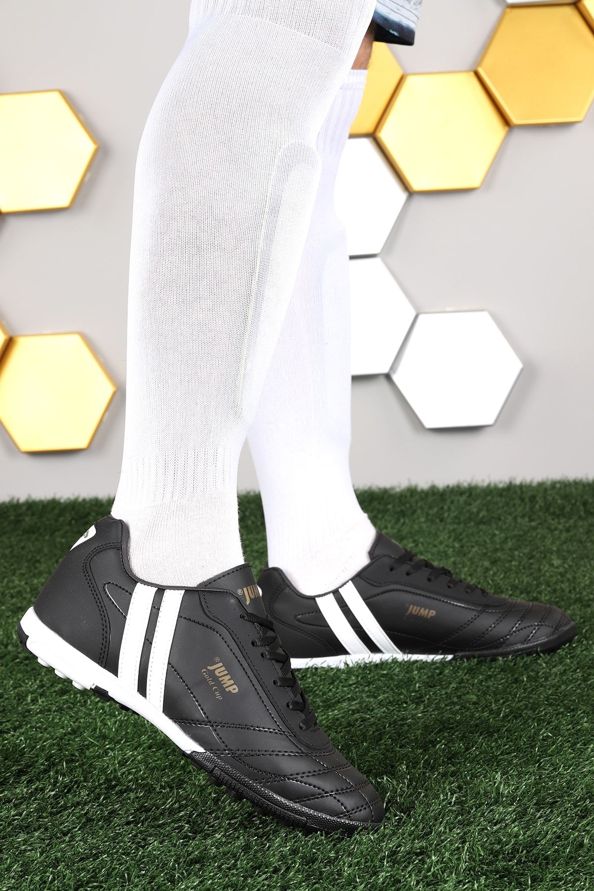 کفش فوتبال مردانه AstroTurf 13258 مشکی Jump