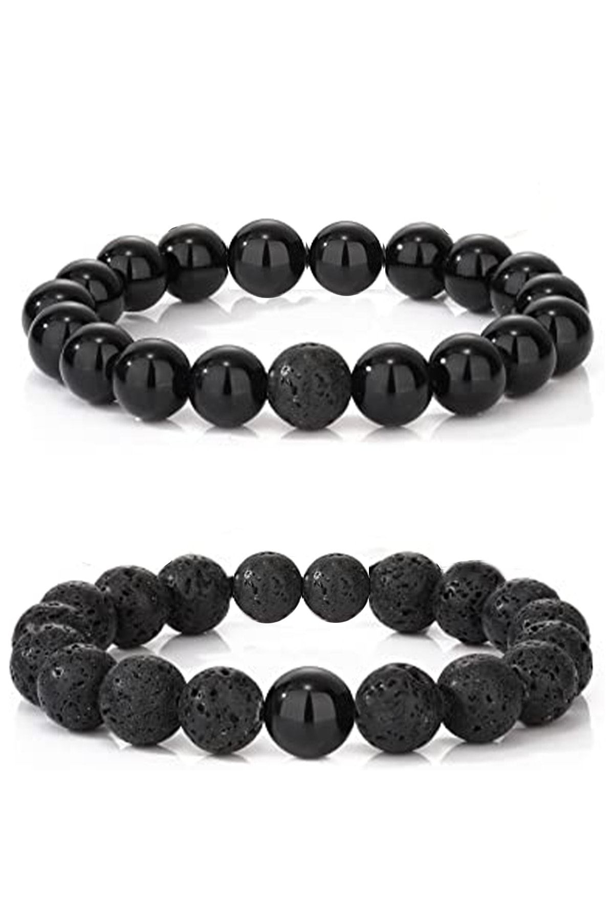 Natural obsidian on sale stone bracelet