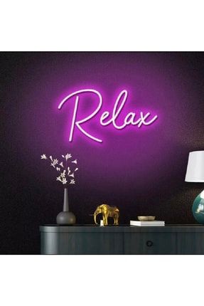 Relax Neon Duvar Yazısı Dekoratif Duvar Aydinlatmasi Gece Lambası 5984210