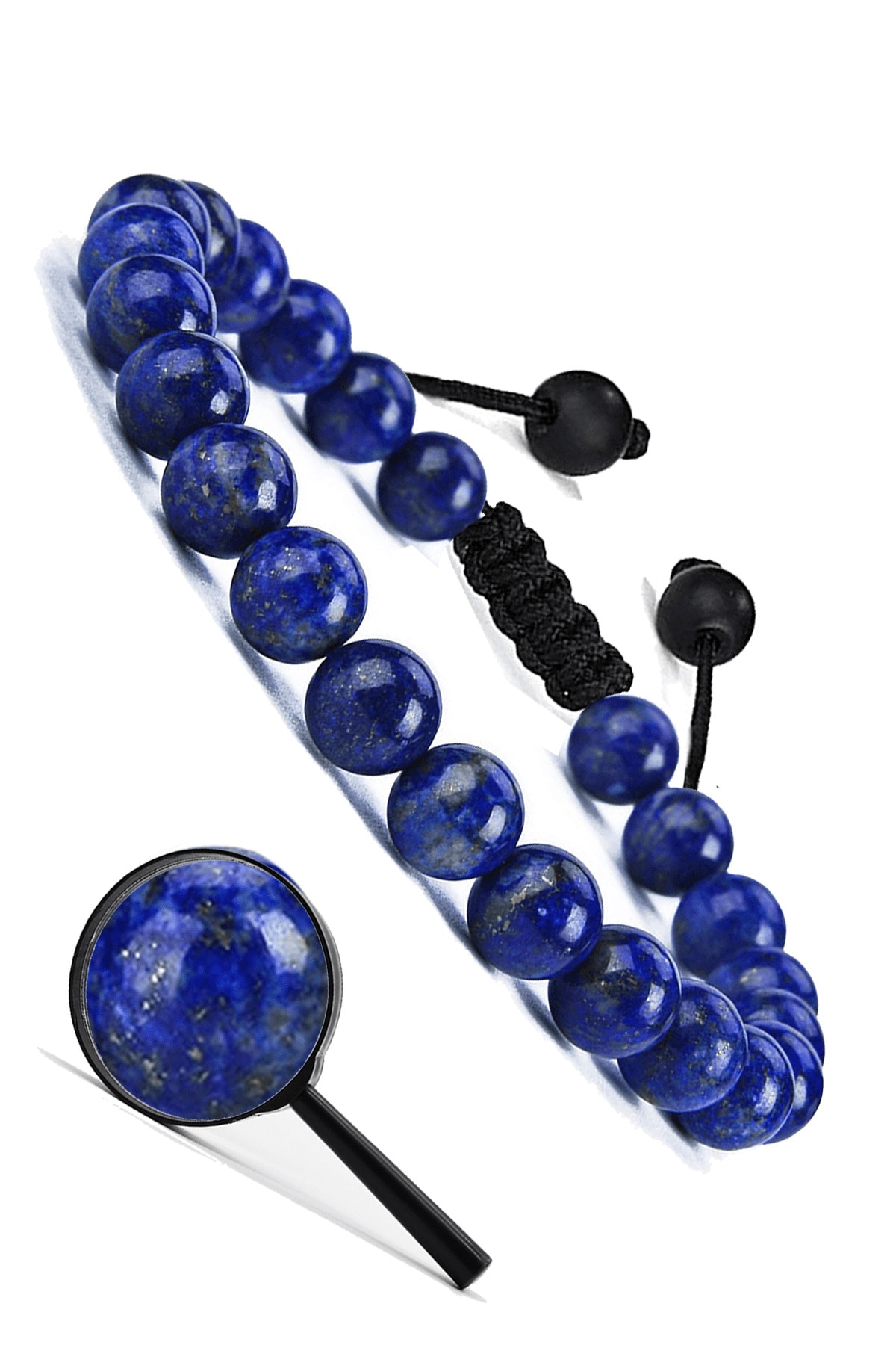 Tesbih Atölyesi Sertifikalı Aaa Kalite Doğal Lapis Lazuli Taşı Bileklik