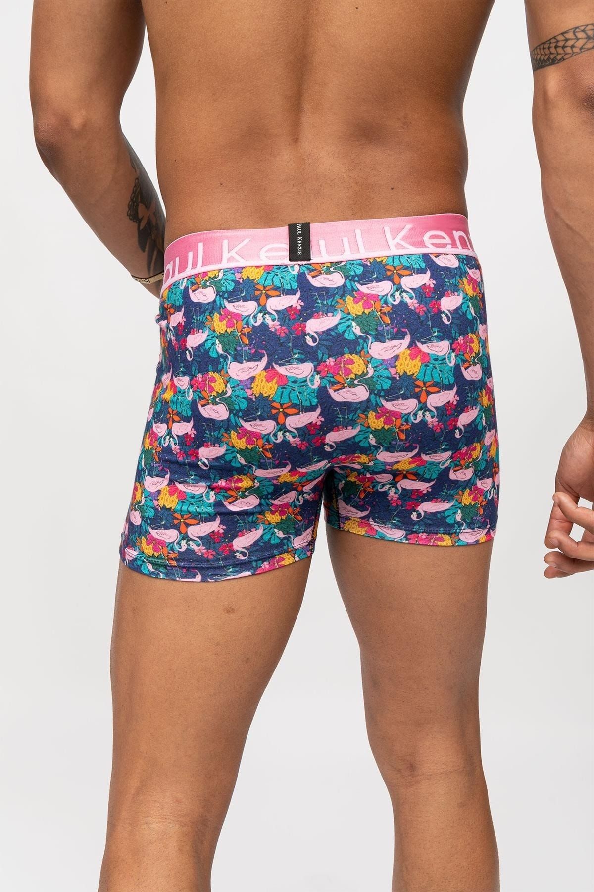 Paul Kenzie-Unique Effect Patterned Men's Boxers Flamingo 5