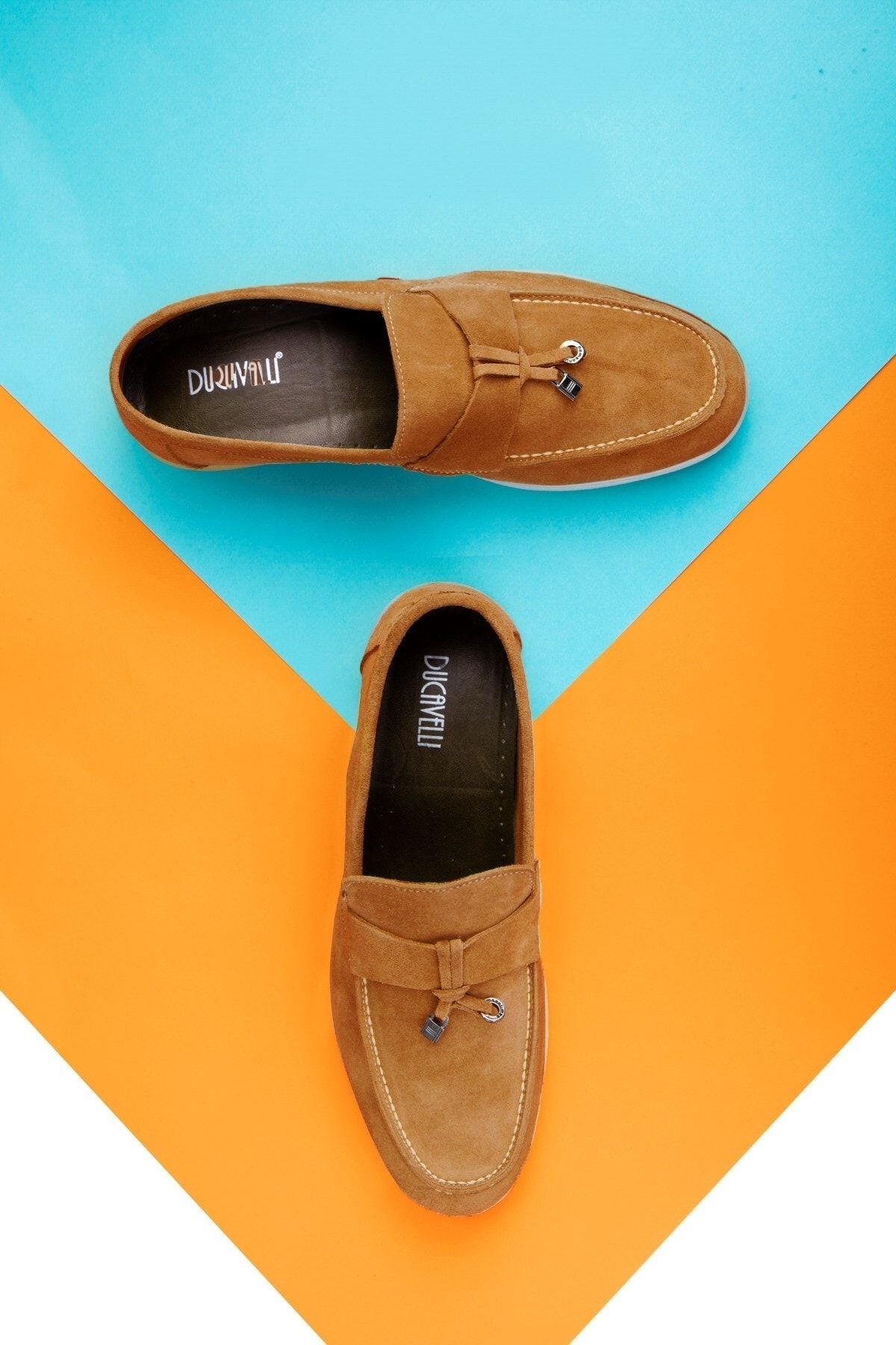 Ducavelli-Cerrar Wildleder Echtleder Herren Freizeitschuhe Loafer Schuhe Hellbraun 6