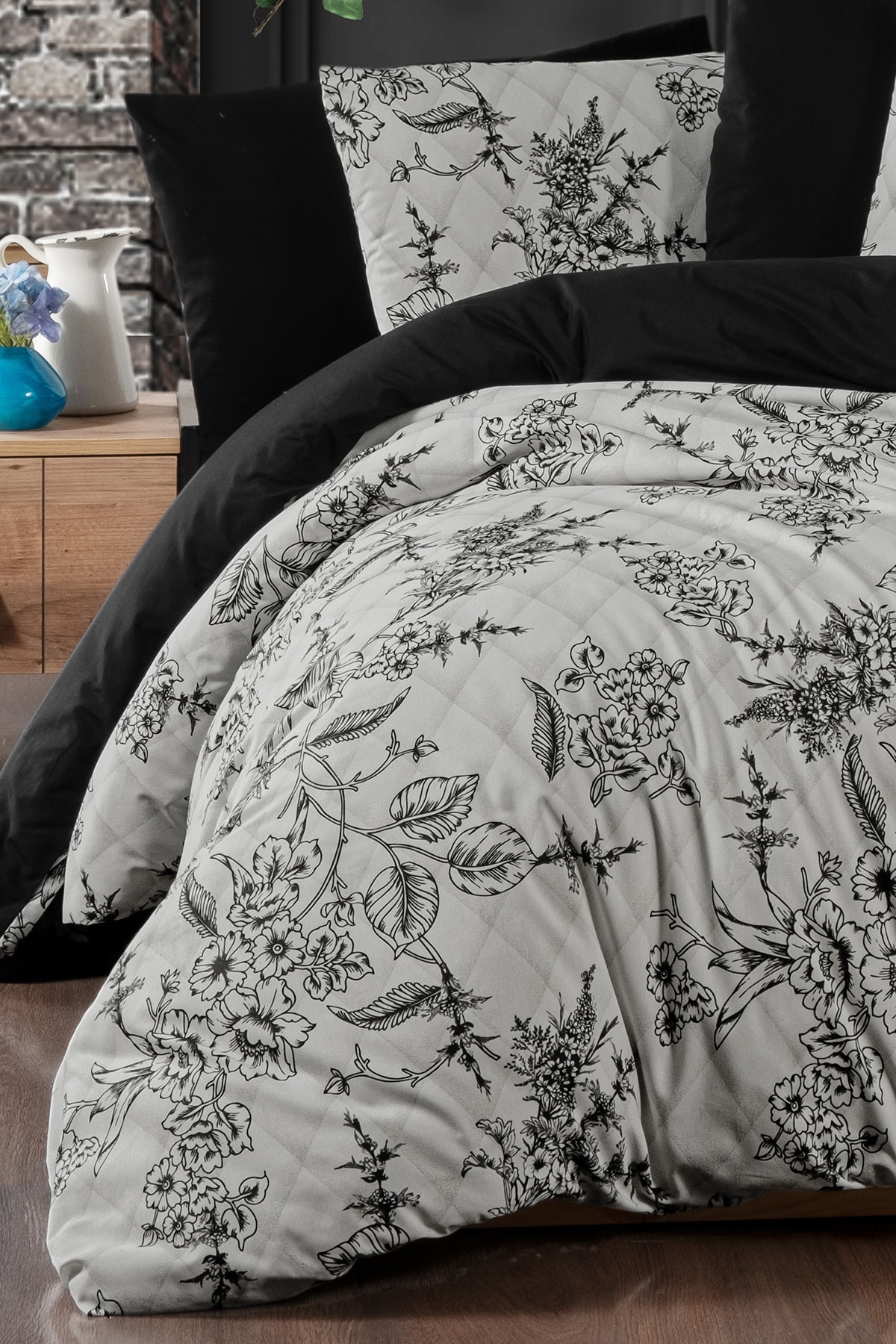 BONJARDİNHOME Etnik Desenli Çift Kişilik %100 Pamuklu Nevresim Takımı 2