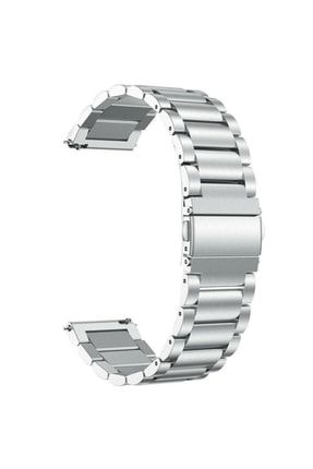 Samsung Galaxy Watch 4 40 / 44 Mm Metal Kordon Premium Paslanmaz Çelik Kayış Baklalı Model SKU: 176011