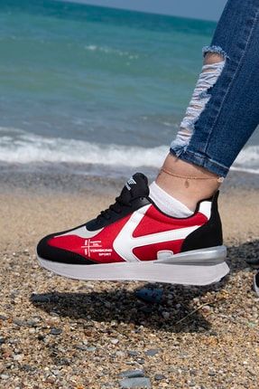 Kadın Kırmızı Sneaker Günlük Spor Ayakkabı 2094 TOMSKING-2094