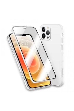 Apple Iphone 11 Pro Max Ile Uyumlu 360 Kaplama Led Kılıf Beyaz SKU: 392912