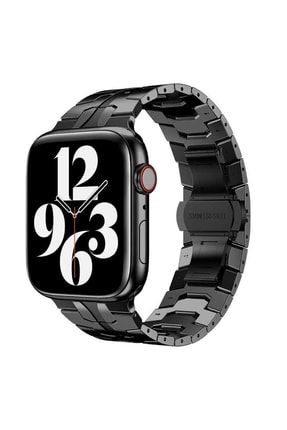 Apple Watch 44mm Kordon Metal Tasarım Ayarlanabilir Dayanıklı Kordon SKU: 439217