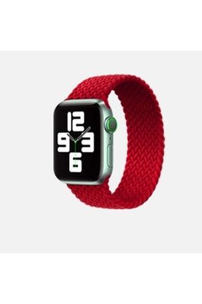 Apple Watch 42mm 44mm Hasır Örgü Kordon Akıllı Saat Kordon Large SKU: 389848