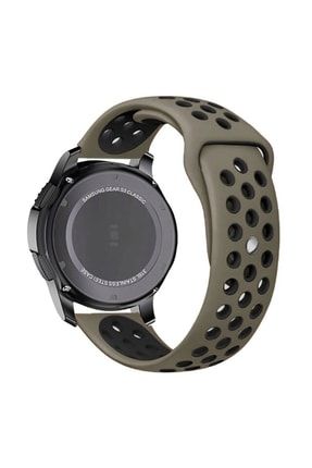 Samsung Galaxy Watch 46mm Sm-r800 Kordon 22 Mm Delikli Spor Silikon Kordon Kayış SKU: 218942
