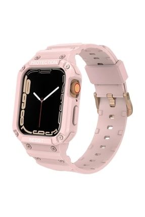 Apple Watch 7 41mm Kordon Single Apex Resist Pembe SKU: 344715