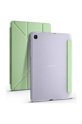 Samsung Galaxy Tab A7 2020 T500 T505 Kılıf Kalem Bölmeli Silikon Smart + 9h Nano Ekran Koruyucu SKU: 262744