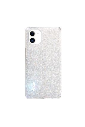Apple Iphone 11 Ile Uyumlu Kılıf Renk Geçişli Simli Işıltılı Gümüş Arka Kapak SKU: 269265