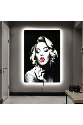 Ledli 90x60 Marilyn Monroe Kanvas Tablo ZLKVS39
