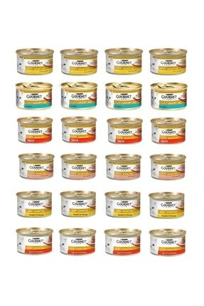 Savoury Cake 4 Çeşit Karma Kedi Konservesi 85 Gr. X 24 Adet Gourmet Gold071
