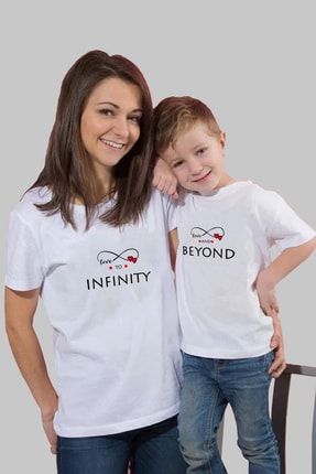 Love To Infinity And Beyond Anne Oğul Kombin Tişört Beyaz (fiyatlar Tek T-shirt Içindir) ANNE-OGL-009